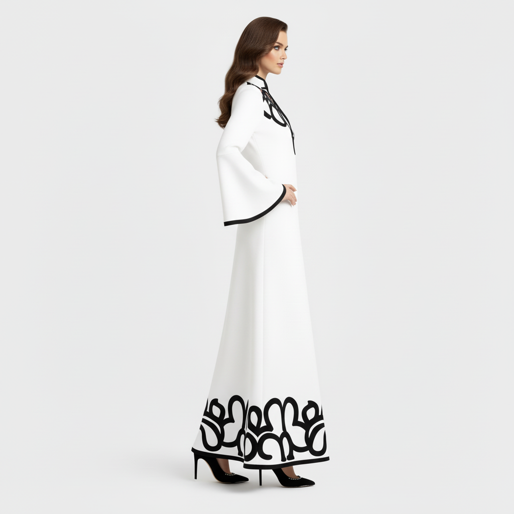 Cielo V-Neck Long Sleeve Maxi Dress.