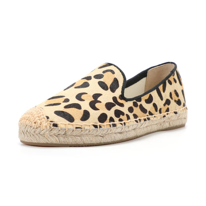 TONIVIS Women's Pony Hair Slip-On Espadrille Flats