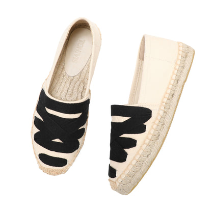 TONIVIS Women's Slip-On Webbing Espadrille Shoes