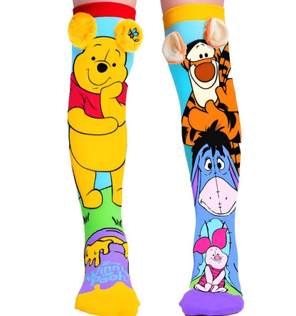 Disney Winnie the Pooh & Friends Mismatched Knee-High Crazy Socks