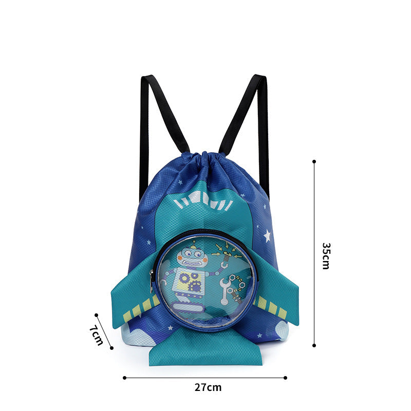 Kids Fun Cartoon Waterproof Beach Backpack