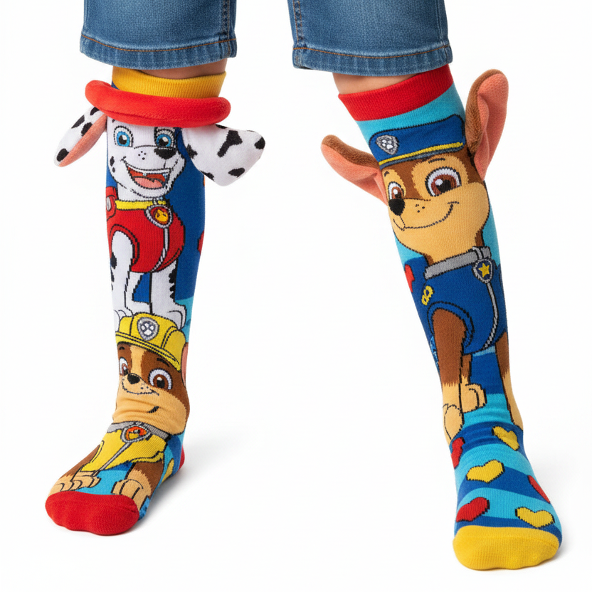 Paw Patrol  Knee-High Mismatched 3D Crazy Socks