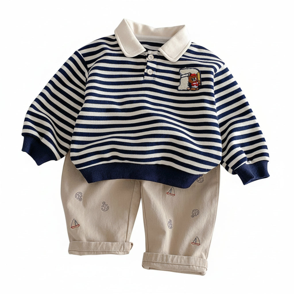 The Little Sailor Collection Kids 2-Piece & 3-Piece Outfit Set
