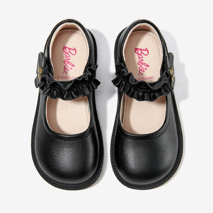 Barbie | Girls' Princess Black Leather Shoes