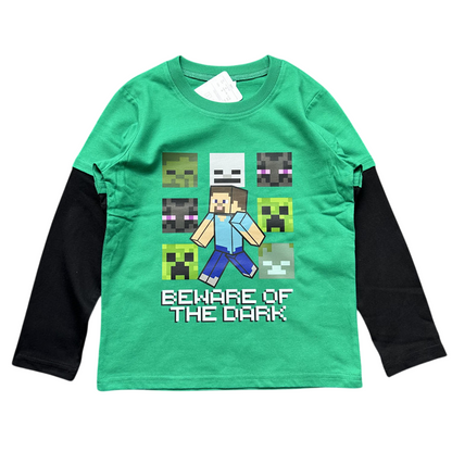 Minecraft Mock Long-Sleeve Tees 5-Piece Set