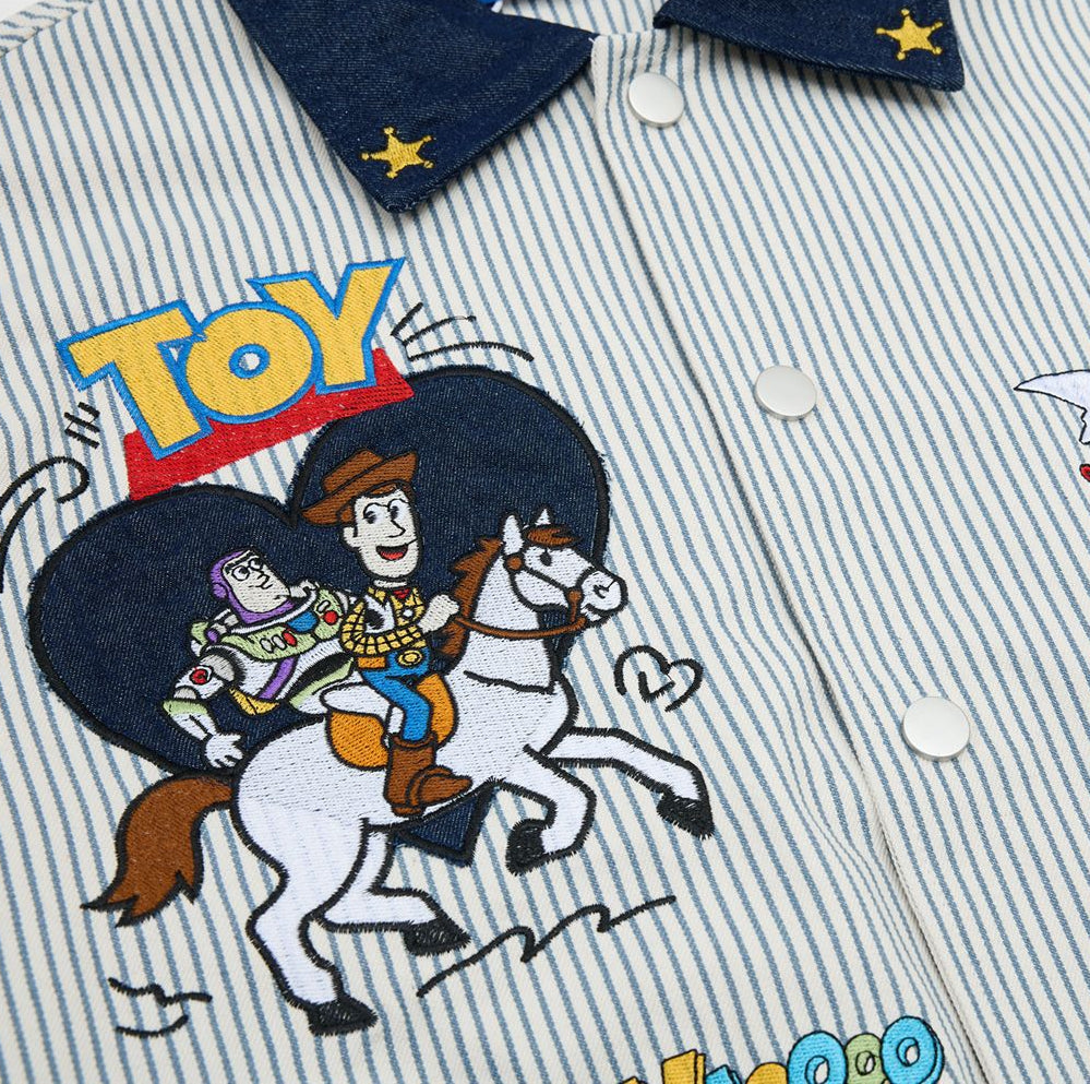 Toy Story Striped Patchwork Varsity Jacket