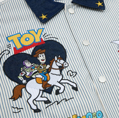 Toy Story Striped Patchwork Varsity Jacket