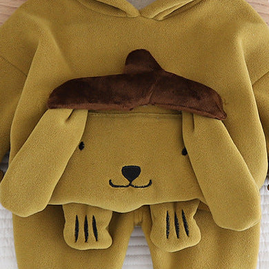 Boys' Pal 3D Plush Winter Fleece 2-Piece Outfit