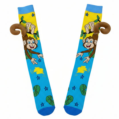 Boy's Cute 3D Knee-High Crazy Socks