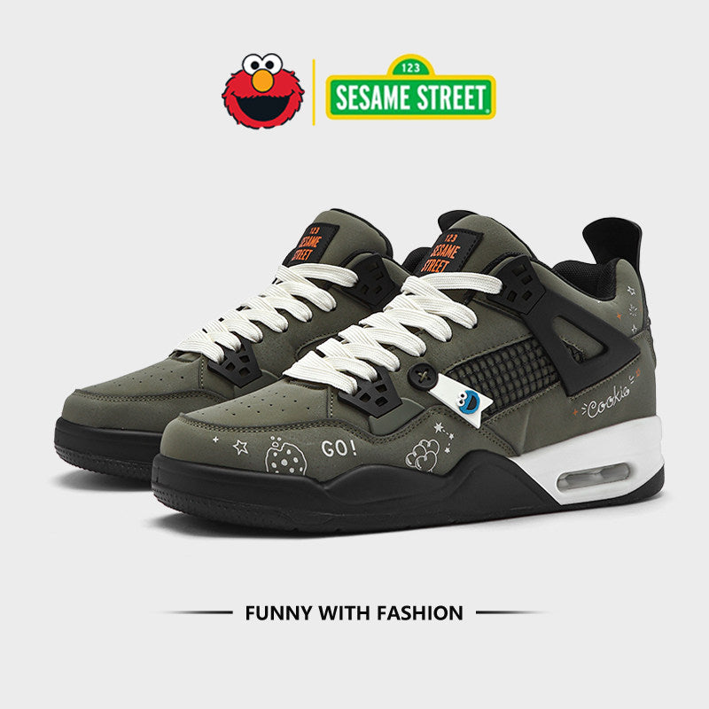 Sesame Street | Men's Basketball Shoes - Army Green