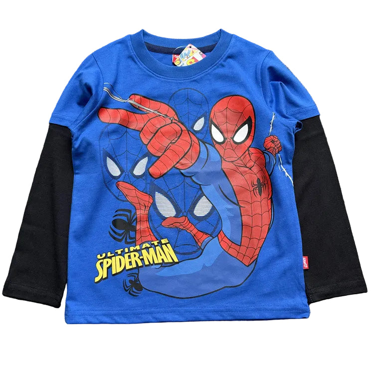 Marvel Superheroes Mock Long-Sleeve Tees 6-Piece Set