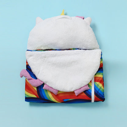 Zip & Zzz's Children's Cartoon Sleeping Bag - White Unicorn