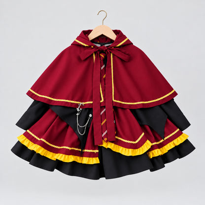 Little Gryffindor Wizard Cosplay Dress Set