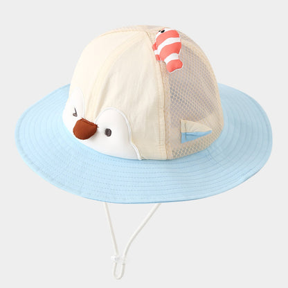Children's Adorable Penguin Sun Protection Bucket Hat