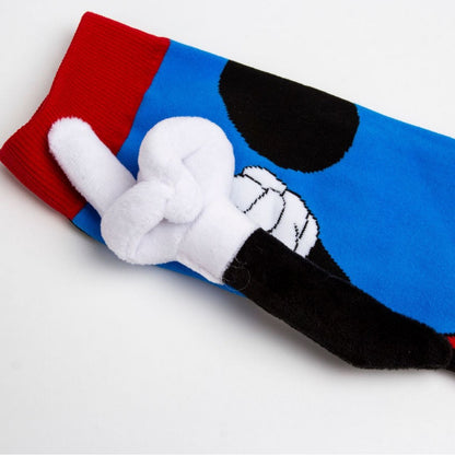 Mickey & Friends Mismatched 3D Knee-High Crazy Socks