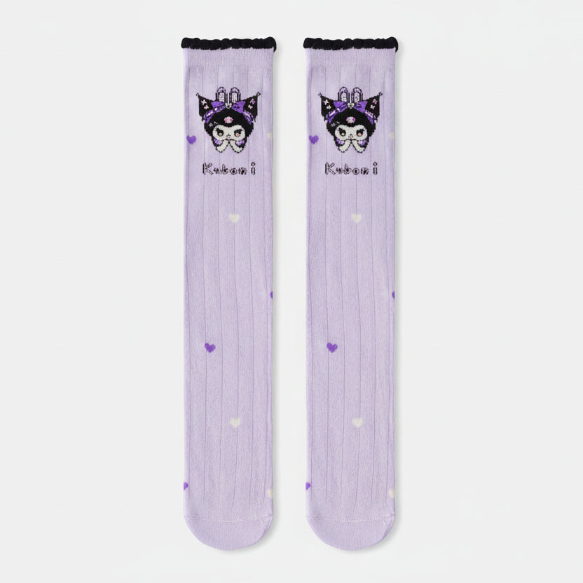 Adorable Kuromi Knee-High Ultra Soft Socks