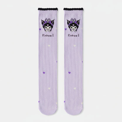 Adorable Kuromi Knee-High Ultra Soft Socks