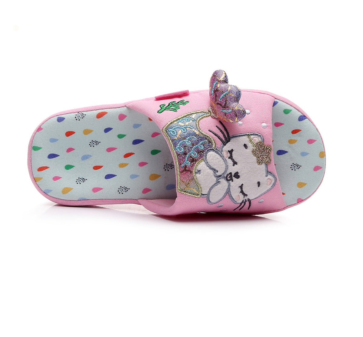 Children's Mermaid Cat Home Slippers