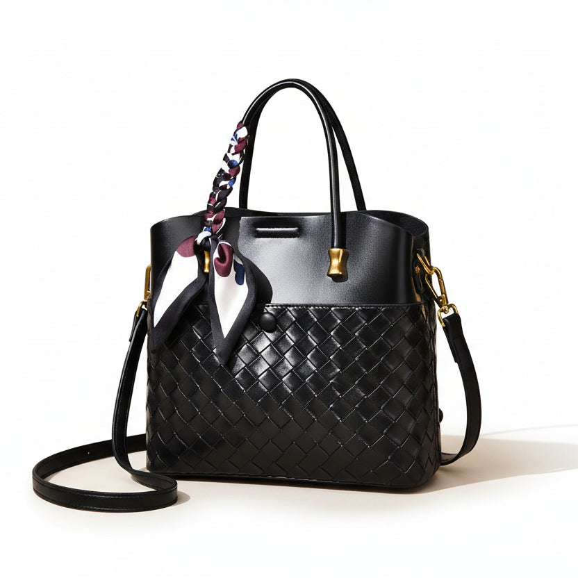 Scarf Bucket Crossbody Bag