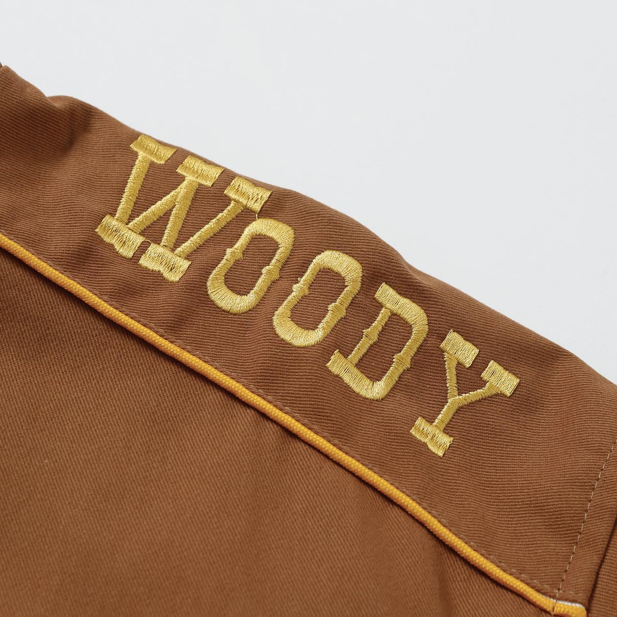 Toy Story Sheriff Woody Varsity Bomber Jacket