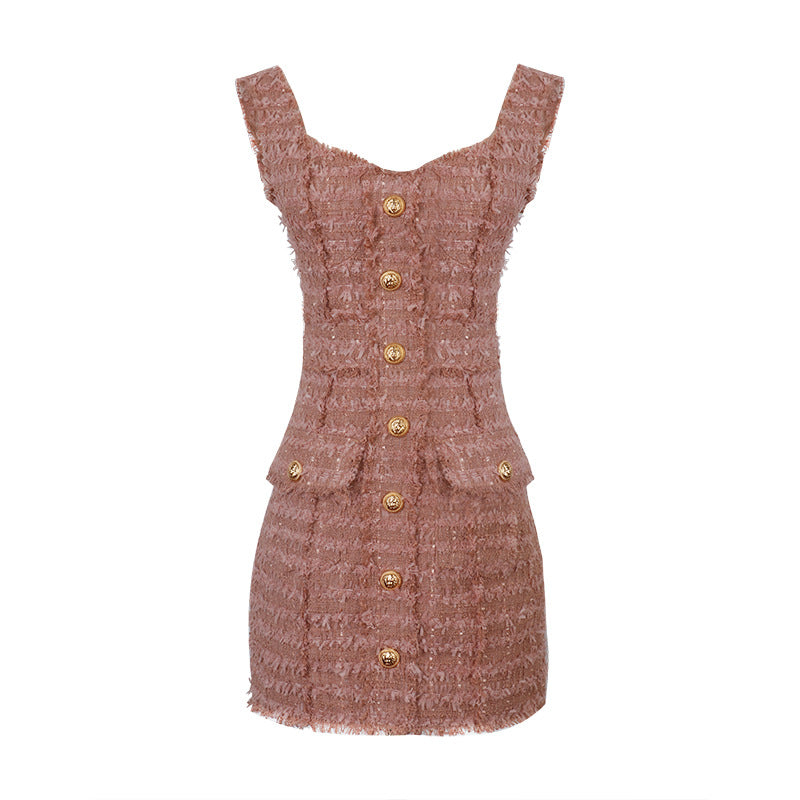 Prestige Tweed Sleeveless Mini Dress.