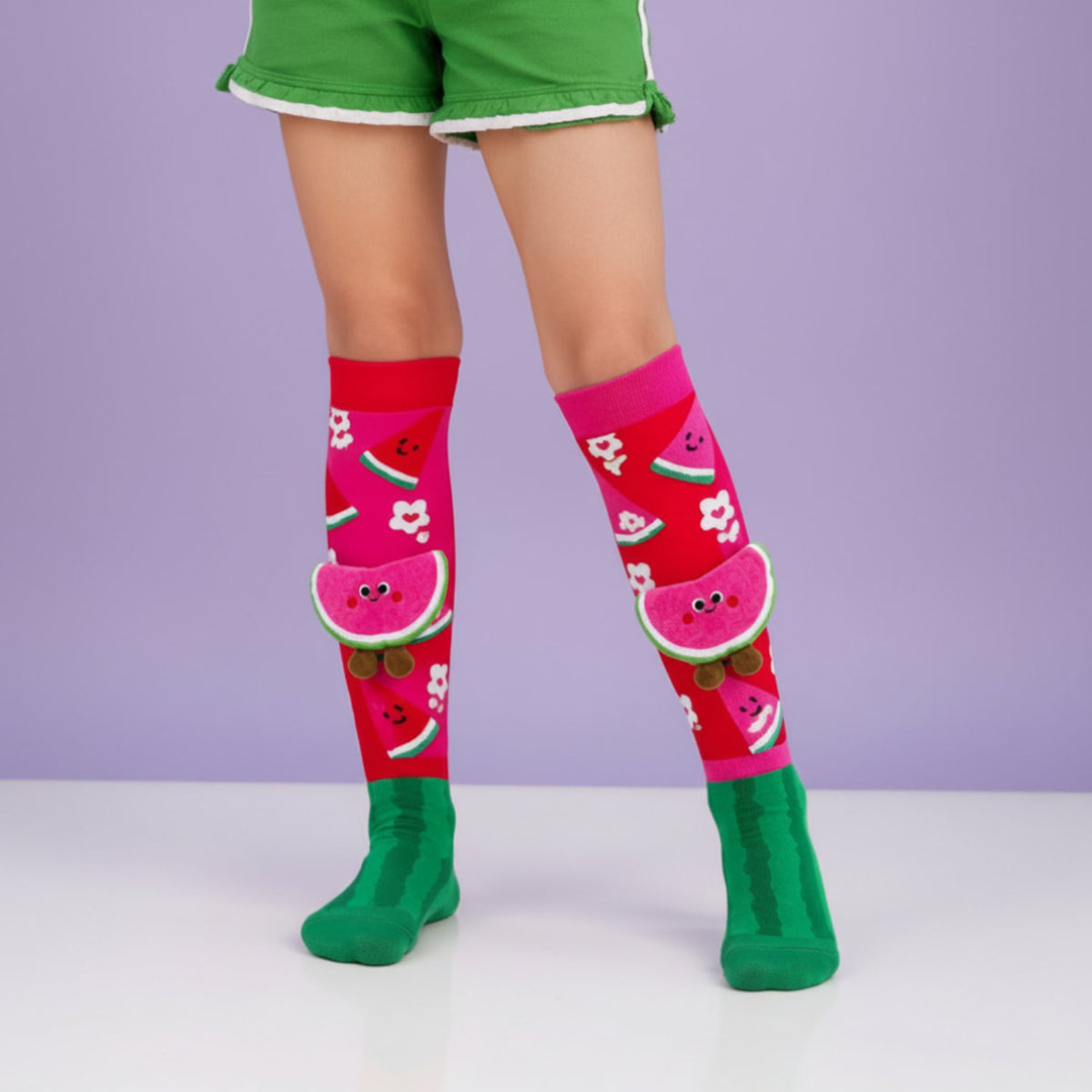 Funky Fruit 3D Cartoon Knee-High Socks