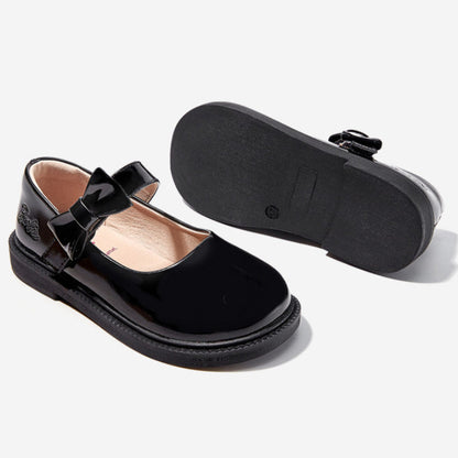 Barbie | Girl's Stylish Leather School Shoes - Heart