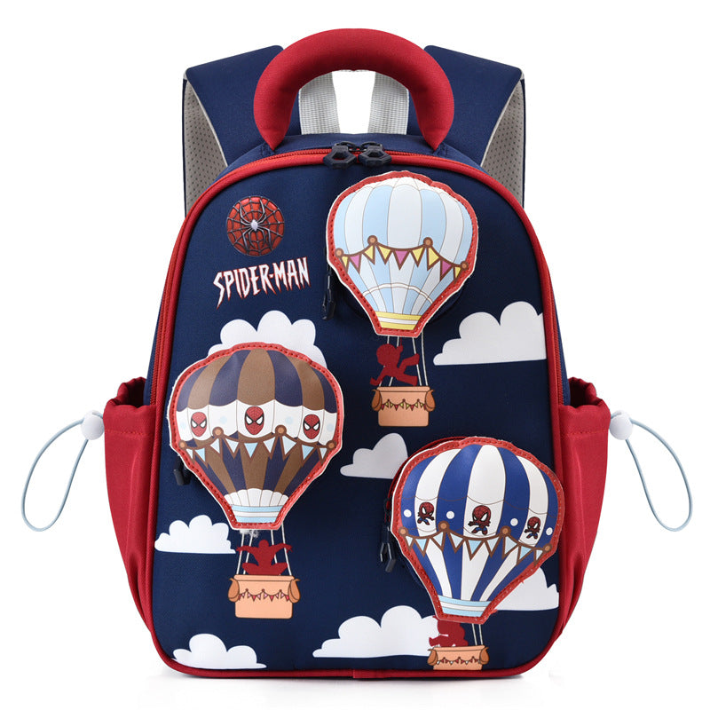 3D Hot Air Balloon Character School Backpack