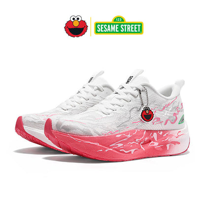 Sesame Street | Elmo Wave Knit Athletic Sneakers - Pink