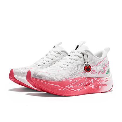 Sesame Street | Elmo Wave Knit Athletic Sneakers - Pink