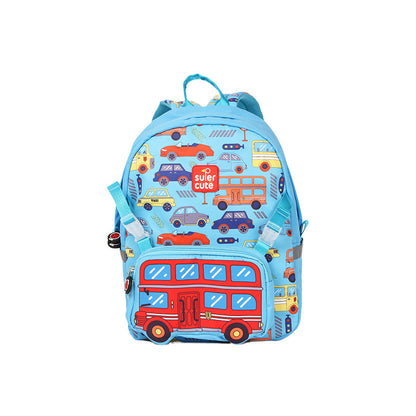 Supercute 2-in-1 Automotive Kids Backpack with Detachable Crossbody Bag