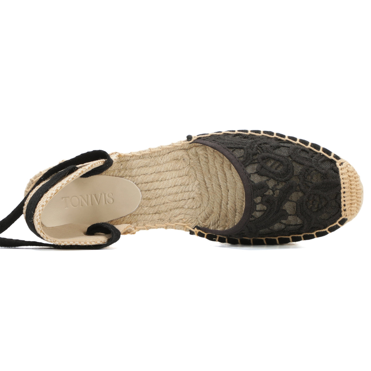 TONIVIS Women's Lace-Up Espadrille Sandals