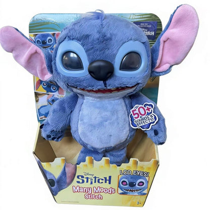 Just Play Disney Stitch Many Moods Interactive Plush with 50+ Sounds & Phrases