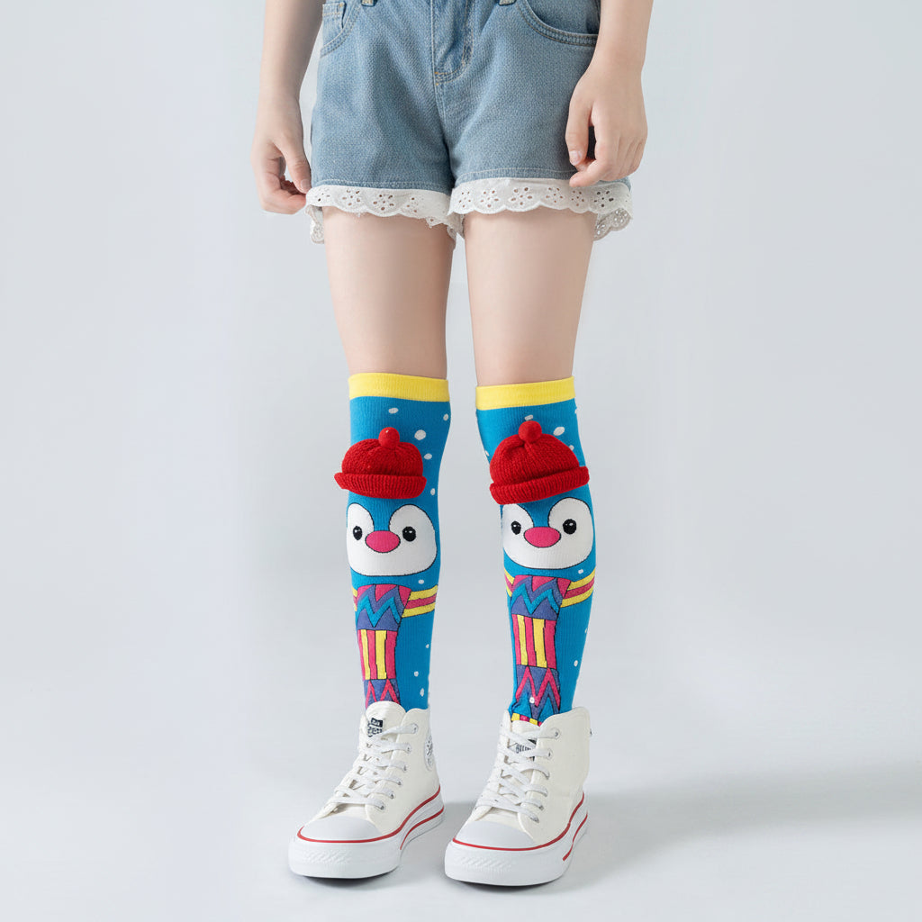 Cute Children's Knee-High 3D Adorable Crazy Socks