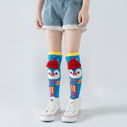 Cute Children's Knee-High 3D Adorable Crazy Socks