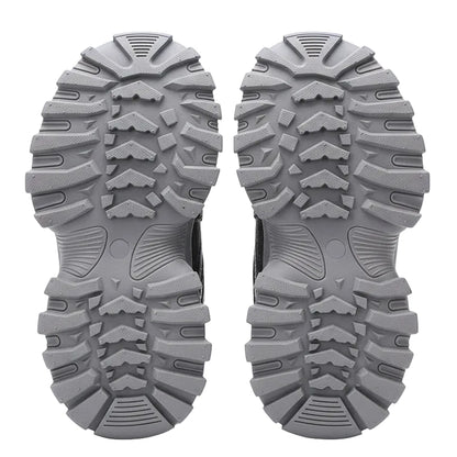 Children's Olympus Thick Soft Sole Sneakers - Gray