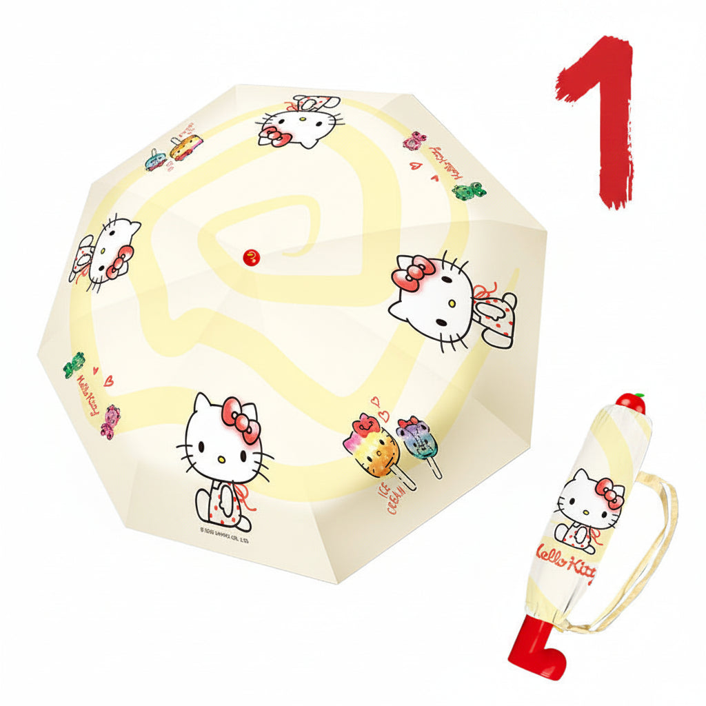 Hello Kitty Butter Yellow Folding Boot Umbrella