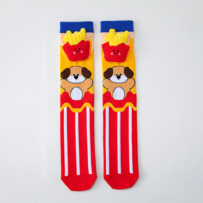 Silly Treats 3D Knee-High Crazy Socks