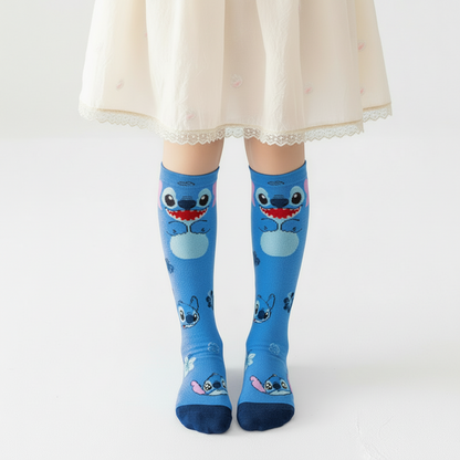 Kids Comfy Cartoon Character Knee-High Socks