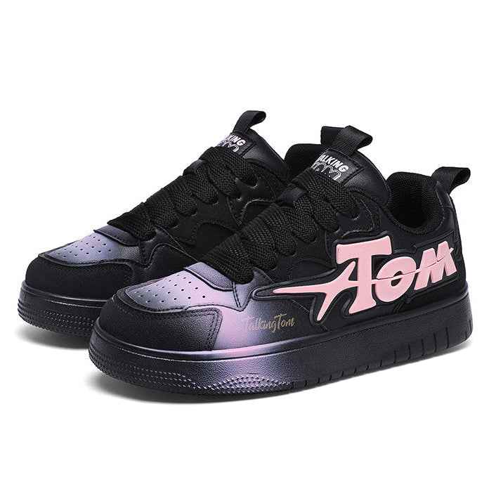 TALKING TOM | Sports Board Shoes - Black/Pink