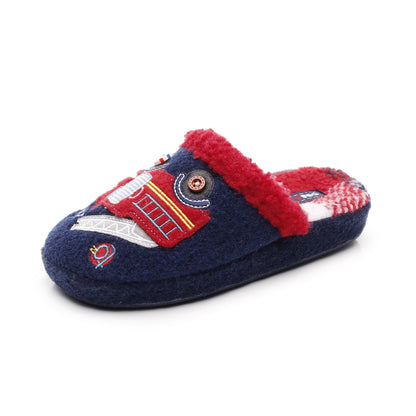 Children's Firefighter Rescue Closed-Toe Home Slippers