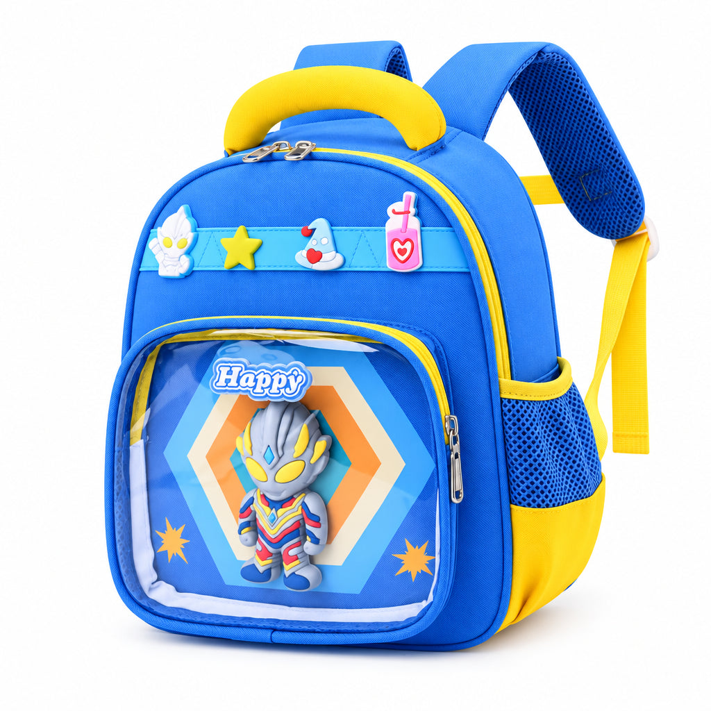 Kawaii 3D Ultraman Pop-Up Window Kids' Backpack