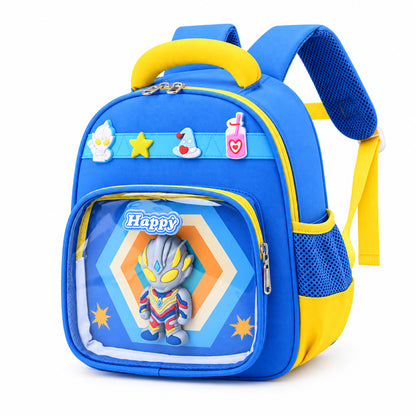 Kawaii 3D Ultraman Pop-Up Window Kids' Backpack