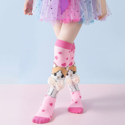 Cute Children's Knee-High 3D Adorable Crazy Socks