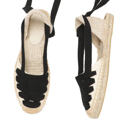 TONIVIS Women's Ankle Espadrille Flats
