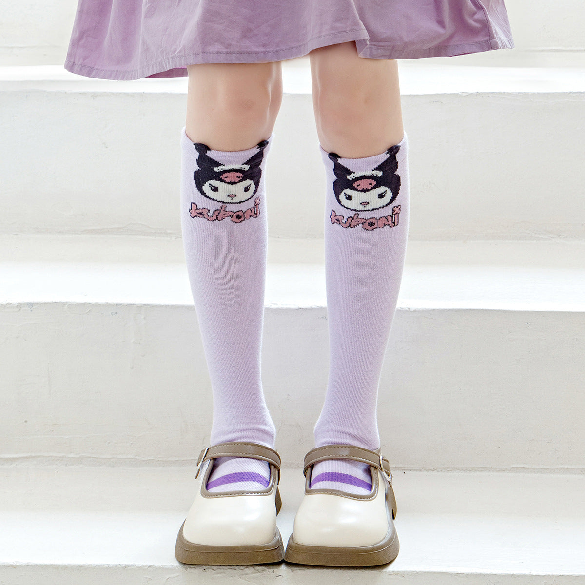 Adorable Kuromi Knee-High Ultra Soft Socks
