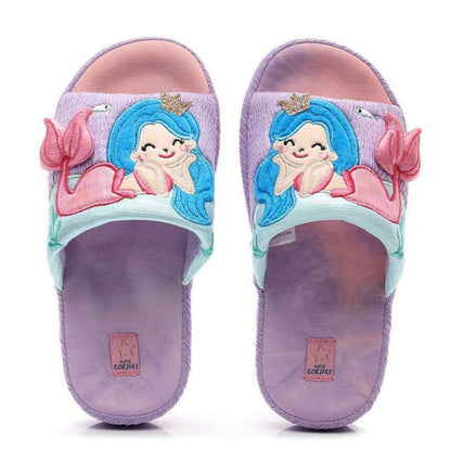 Children's Adorable Mermaid Home Slippers