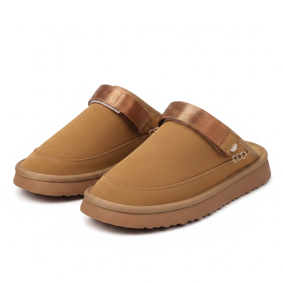 Women's Mulleus Cowhide Sandals - Brown