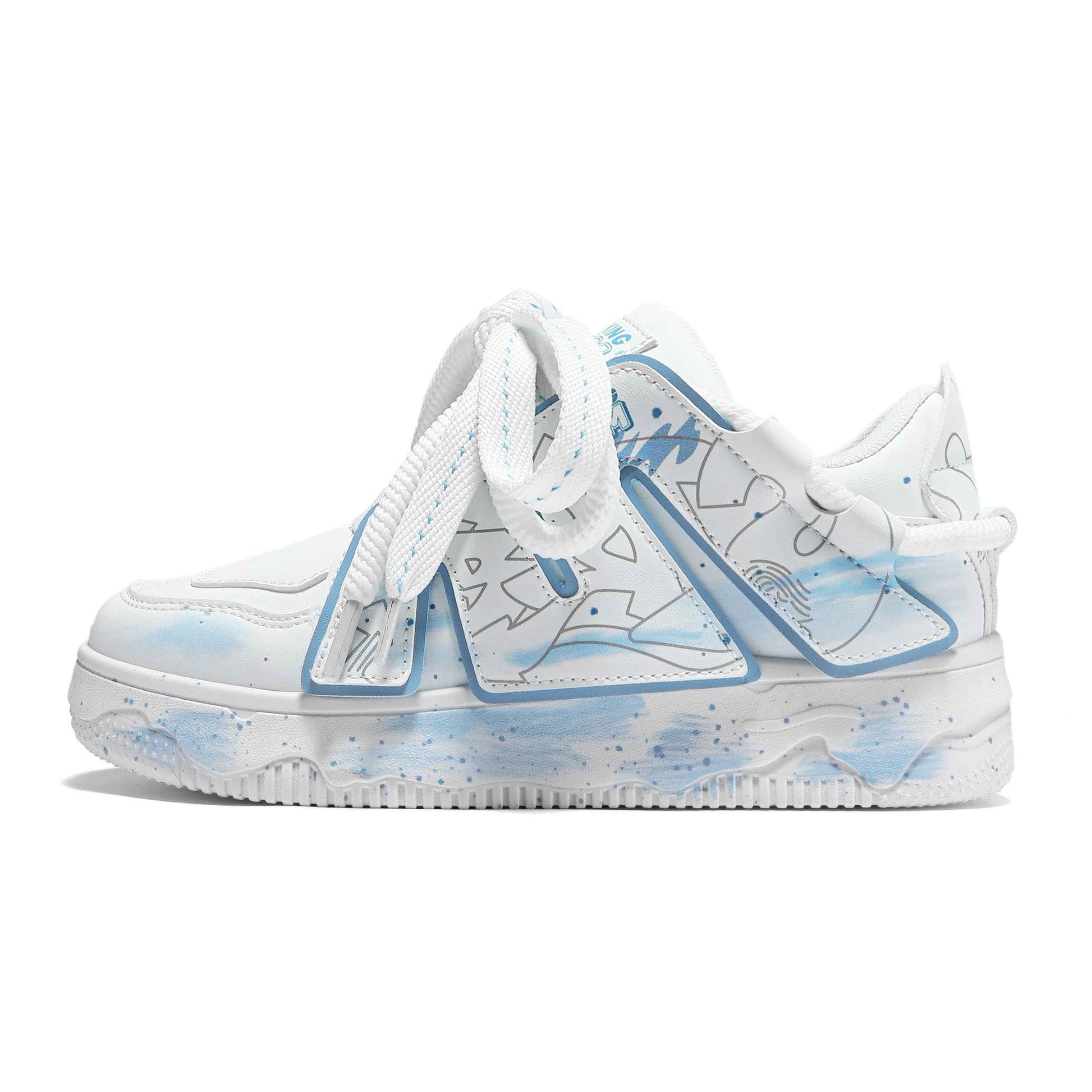 TALKING TOM | Graffiti Casual Sneakers - Blue