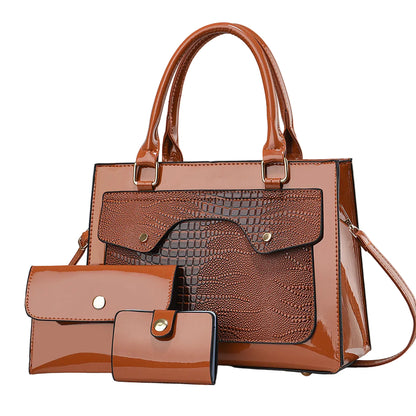 Classic LustraLuxe Trio Handbag/Crossbody Bag